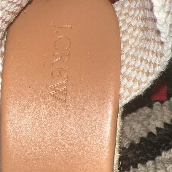 J. Crew Women J. Crew Red Espadrille Wedge Sandals